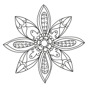 Mandala Floral #7