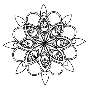 Mandalas - Colorir - Haja Paciência