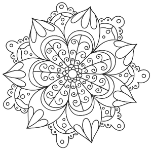 Mandalas - Colorir - Haja Paciência