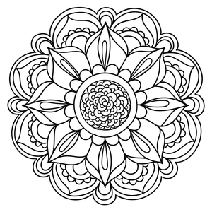 Mandalas - Colorir - Haja Paciência