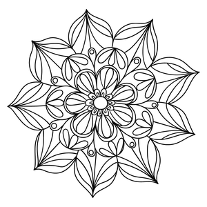 Mandala Floral #24