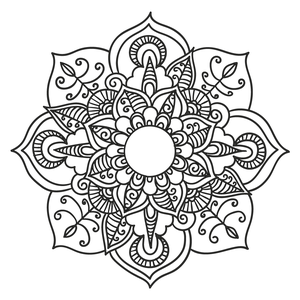 Mandalas - Colorir - Haja Paciência