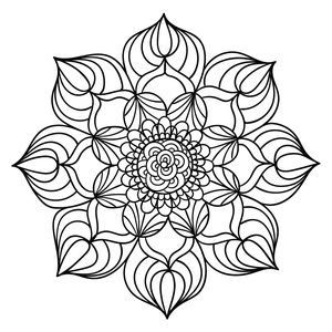 Desenho de Mandala 42 para colorir , imprimir o baixar. Pinta on-line com  um jogo de colorir desen…