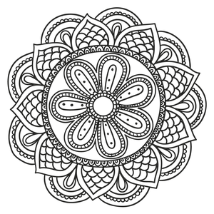 Mandalas - Colorir - Haja Paciência